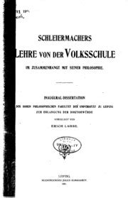 Schleiermachers lehre von der volksschule, im zuzammenhange mit seiner. - Succeeding with your masters dissertation a step by step handbook.