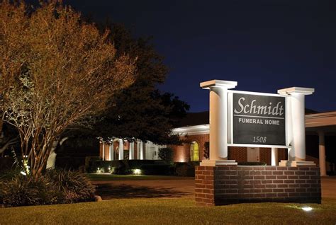 Schmidt funeral home katy. Schmidt Funeral Home in Katy, Texas: info on funeral services, sending flowers, address / directions, & planning. menu. Funeral Homes; Cremation; Blog; Search; Home. Texas. Katy Funeral Homes. Schmidt Funeral Home. Schmidt Funeral Home in Katy 1508 East Ave Katy, TX 77491 (281) 391-2424. 