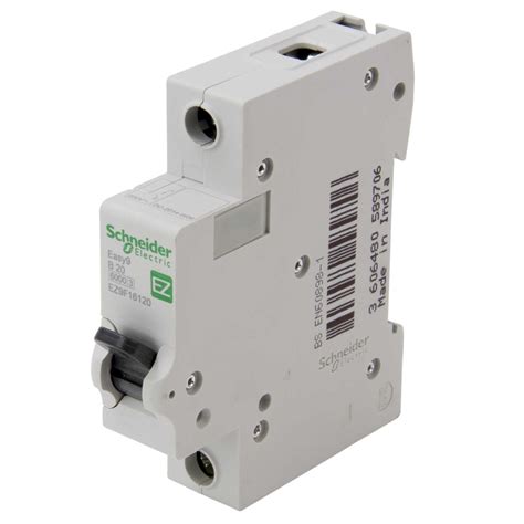 Schneider Easy9 20A 6kA Single Pole and Neutral RCBO