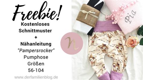 Schnittmuster Baby Pumphose „Pampersrocker“ (Gr. 56-104) von …