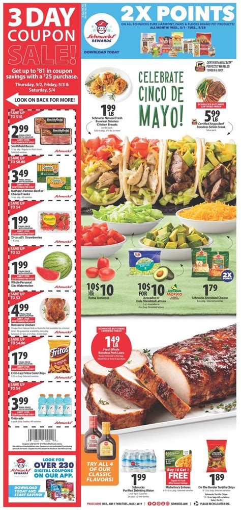 Here on Tiendeo, we have all the catalogues so you won't miss out on any online promotions from Schnucks or any other shops in the Grocery & Drug category in Dekalb IL. There are currently 2 Schnucks catalogues in Dekalb IL. Browse the latest Schnucks catalogue in Dekalb IL " Save Big " valid from from 14/5 to until 21/5 and start saving now!
