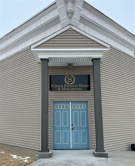 Schoen funeral home. .  ...