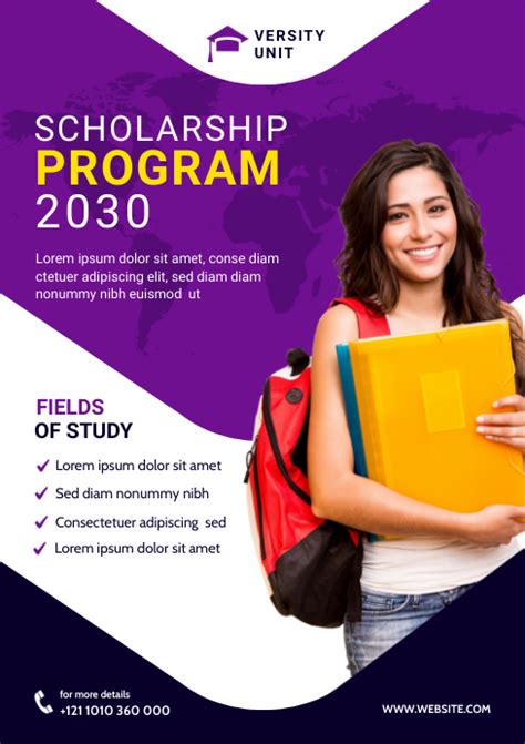 Scholarship Flyer Template