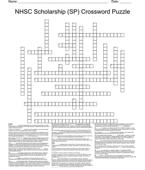 Scholarship crossword clue. People magazine printable crossword puzzles are crossword puzzles that are found on People magazine’s website. These crossword puzzles are similar to the crossword puzzles that are... 