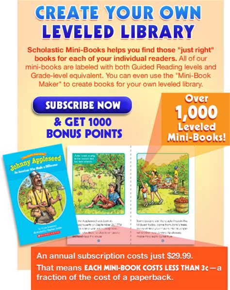 Scholastic Mini Books Create Your Own Leveled Library