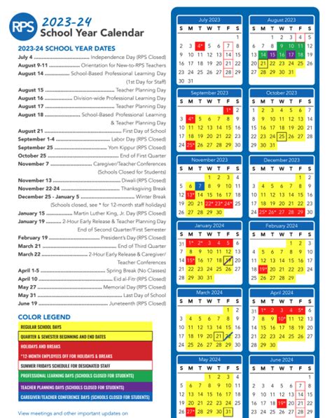 School Calendar - Mechanicsville High School