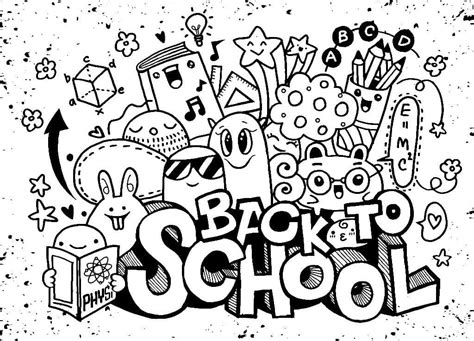 School Coloring Shee