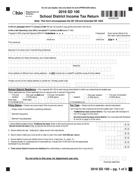 School District Taxes - ohio.gov