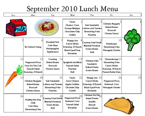 School Lunch Menus