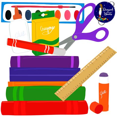 School Supply Clipart Collection