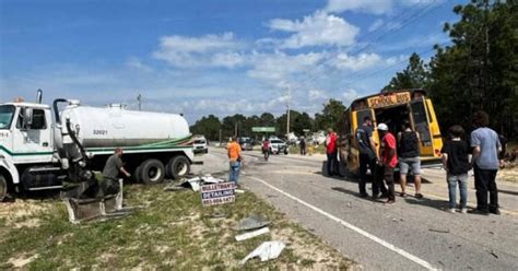School bus and tanker truck collide in South Carolina; 18 sent to hospital
