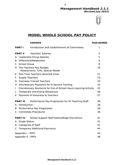 School pay policies NEU