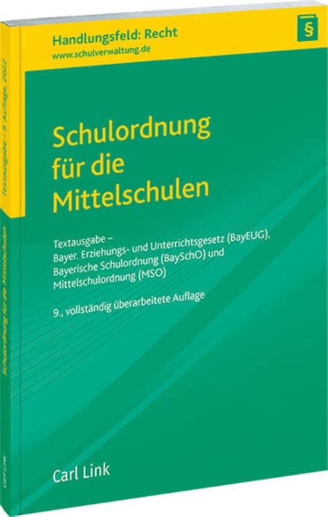 Schulordnung für die Mittelschulen Taschenbuch Deutsch 2024 …