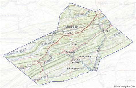 Schuylkill County, Pennsylvania Topograhic Maps by Topo Zone