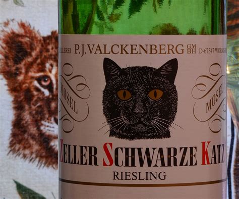 Schwarze Happy Cat geformte Mosel Riesling schwarze …