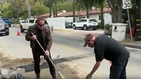 Schwarzenegger snaps back at SoCalGas over 'pothole' repair