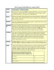 Schwarzer, R., & Renner, B. (2005). Health-specific self-efficacy ...