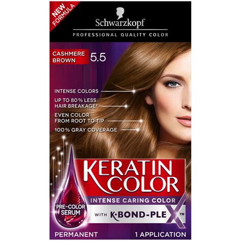 Schwarzkopf Keratin Color Permanent Hair Color Cream, …