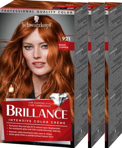 Schwarzkopf Schwarzkopf Brillance 921 Boho Copper 3-pack