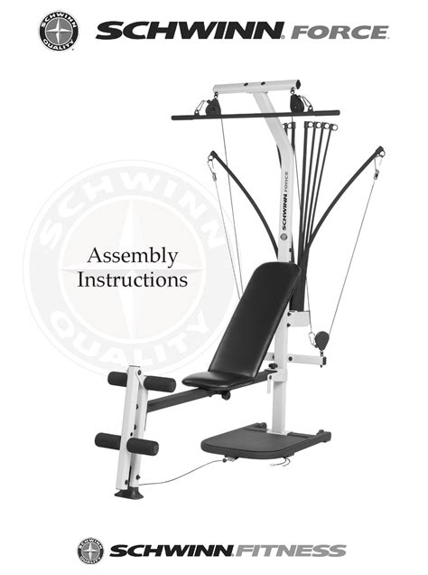 Schwinn force home gym exercise manual. - Paediatric radiology for mrcpch and frcr.