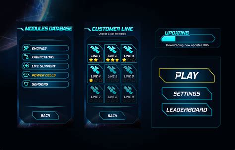 Sci Fi Game UI