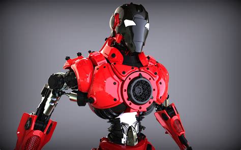 SciFi Robot Updated 3D model CGTrader