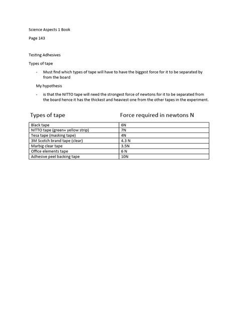 Science Aspects 1 Homework Answers