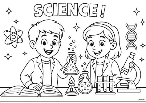 Science Coloring Book
