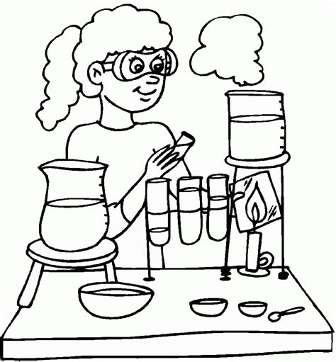 Science Coloring Pages Printable