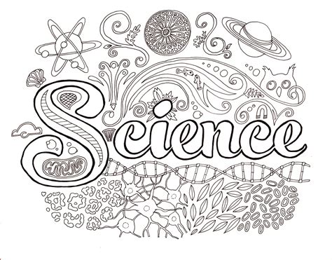 Science Coloring Pages Printable