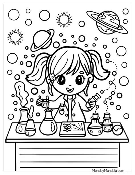 Science Coloring Sheets Free