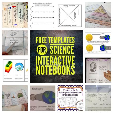 Science Interactive Notebook Templates Sampler Interactive science notebook, Interactive