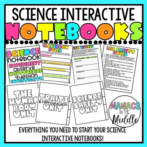 Science Interactive Notebooks Maniacs in the Middle