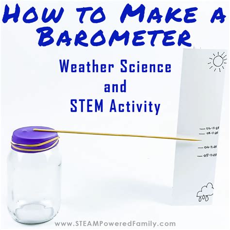 Science Project How to Make a Barometer for Kids Edventures with Kids