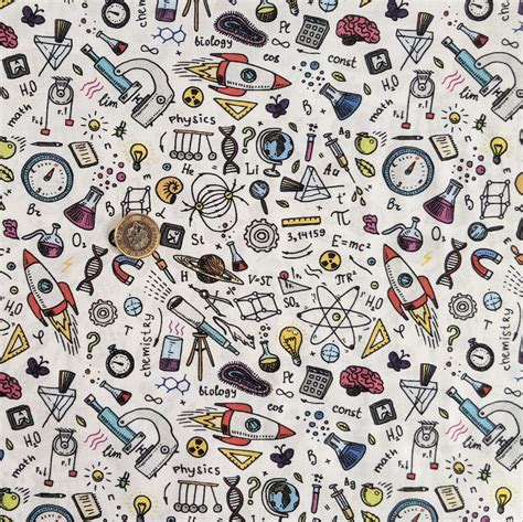 Science Themed Fabric