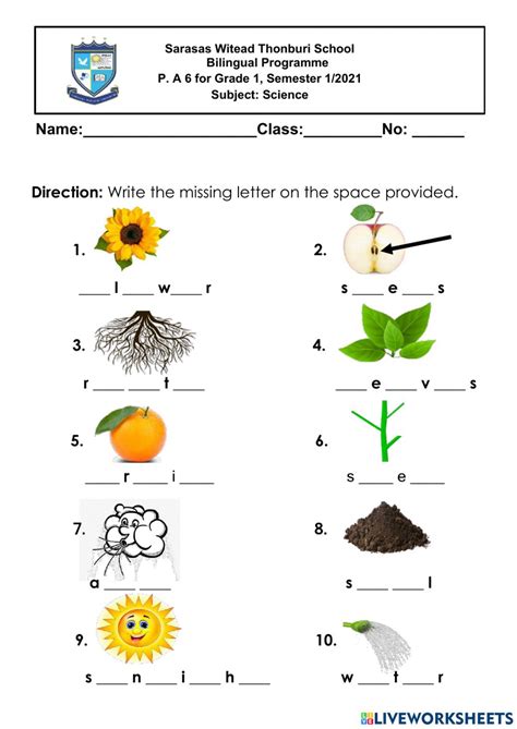 Science Worksheets K5 Learning