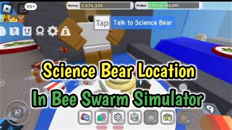 Science bear bee swarm. The Hive, also known as the Honeycomb, is where the player's bees go to rest when they run out of energy, to convert pollen to honey, or when the player dies. Upon joining a server, the player must first claim a hive by following a red arrow and pressing "E" (on laptop, PC, etc.) or tapping the "claim hive" button (Tablet, iOS, Android, etc.) to claim it. The player … 