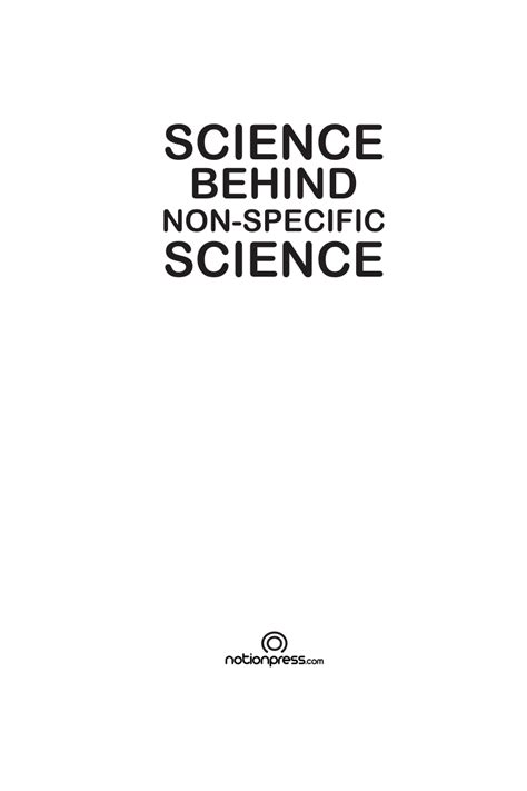 Science behind Non specific Science For Molecular Biologist Biotechnologist