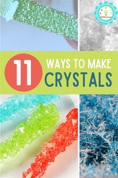 Science experiments for 6th graders at home.  Crystal science experiments teach ...