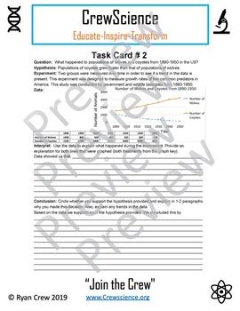 Scientific Method Task Card Activity Free 2 Task Cards for Pair Share