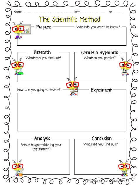 Scientific Method Worksheet Elementary Unique Scientific Method Experim