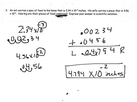 Scientific Notation Word Problems Math ShowMe
