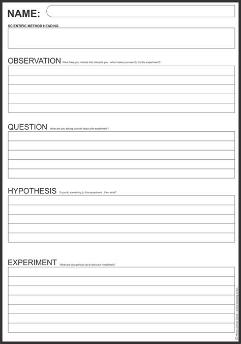 Scientific Process Template