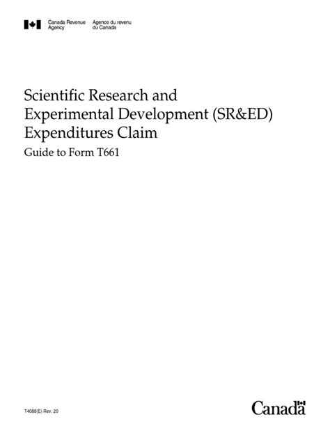 Scientific Research and Experimental Development Tax