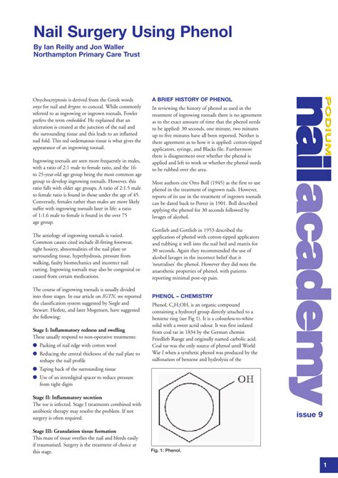 Scientific analysis of phenol nail surgery - PubMed
