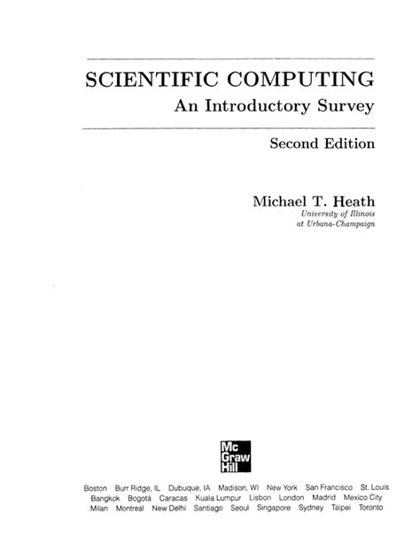 Scientific computing michael t heath solution manual. - Die vergessene kunst: der orpheusmythos und die psychoanalyse der musik.