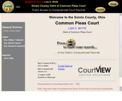  Dockets, calendars, and other information about court cases. View the Scioto County Court of Common Pleas civil, criminal, and domestic relations calendar by judge, location, event type, and date. On the "Search" page, click the "Calendar" menu item at the top of the page. Probate and juvenile calendars are not included. . 