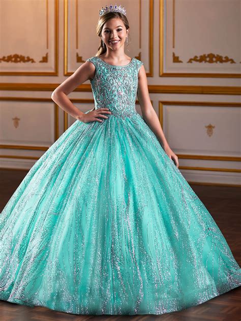 Scoop Neckline Girls Pageant Dress Tiffany Princess 13575