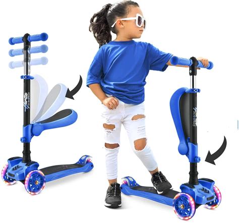BELEEV Scooter for Kids Ages 2-6, 3 Wheel Kick Scooter for Toddlers Girls Boys, 4 Adjustable Height, Lean to Steer, Light up Wheels, Wide Deck, Easy to Assemble, Lightweight Scooter for Children . Visit the BELEEV Store. 4.4 4.4 out of …. 