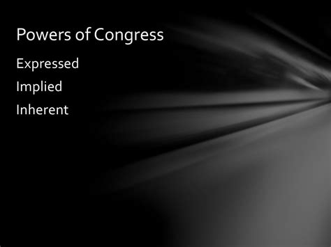 Scope of Congress